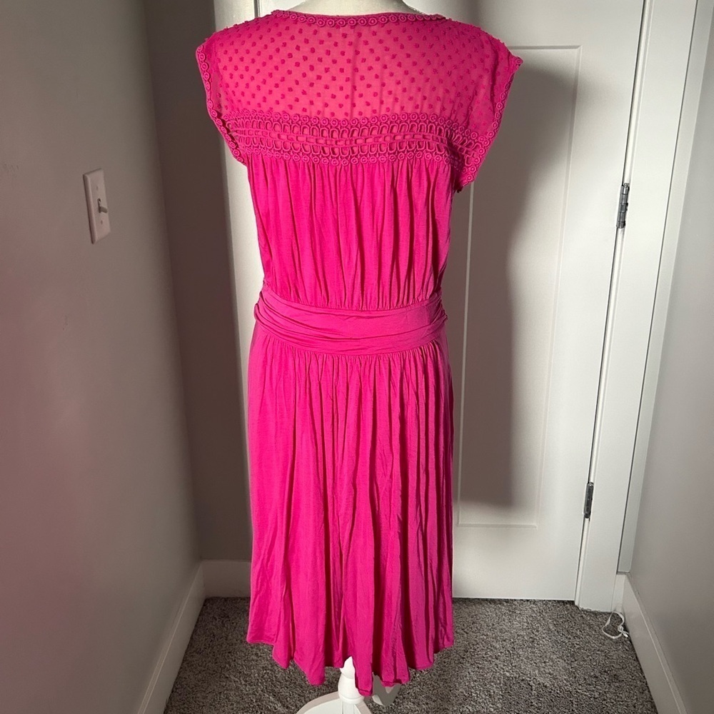 Boden Pink Jersey Knit Dress - Picture 3 of 10